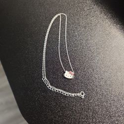 Silver Hello Kitty Necklace
