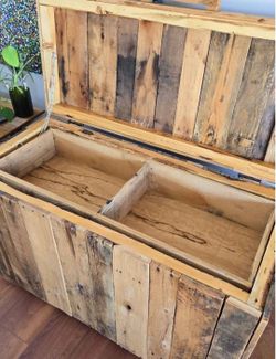 Custom Pallet Trunk buffet cabinet farm stand Storage Sections custom made