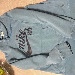 Baby blue nike sb hoodie