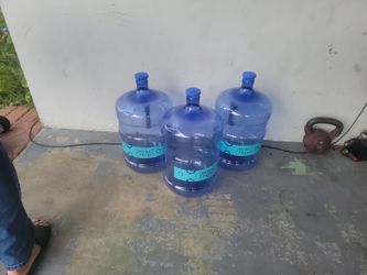 3 Primo 5 gallon water jugs