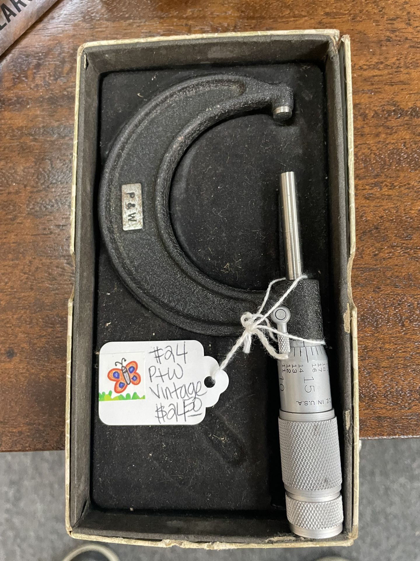 Micrometer Vintage P&W Tool