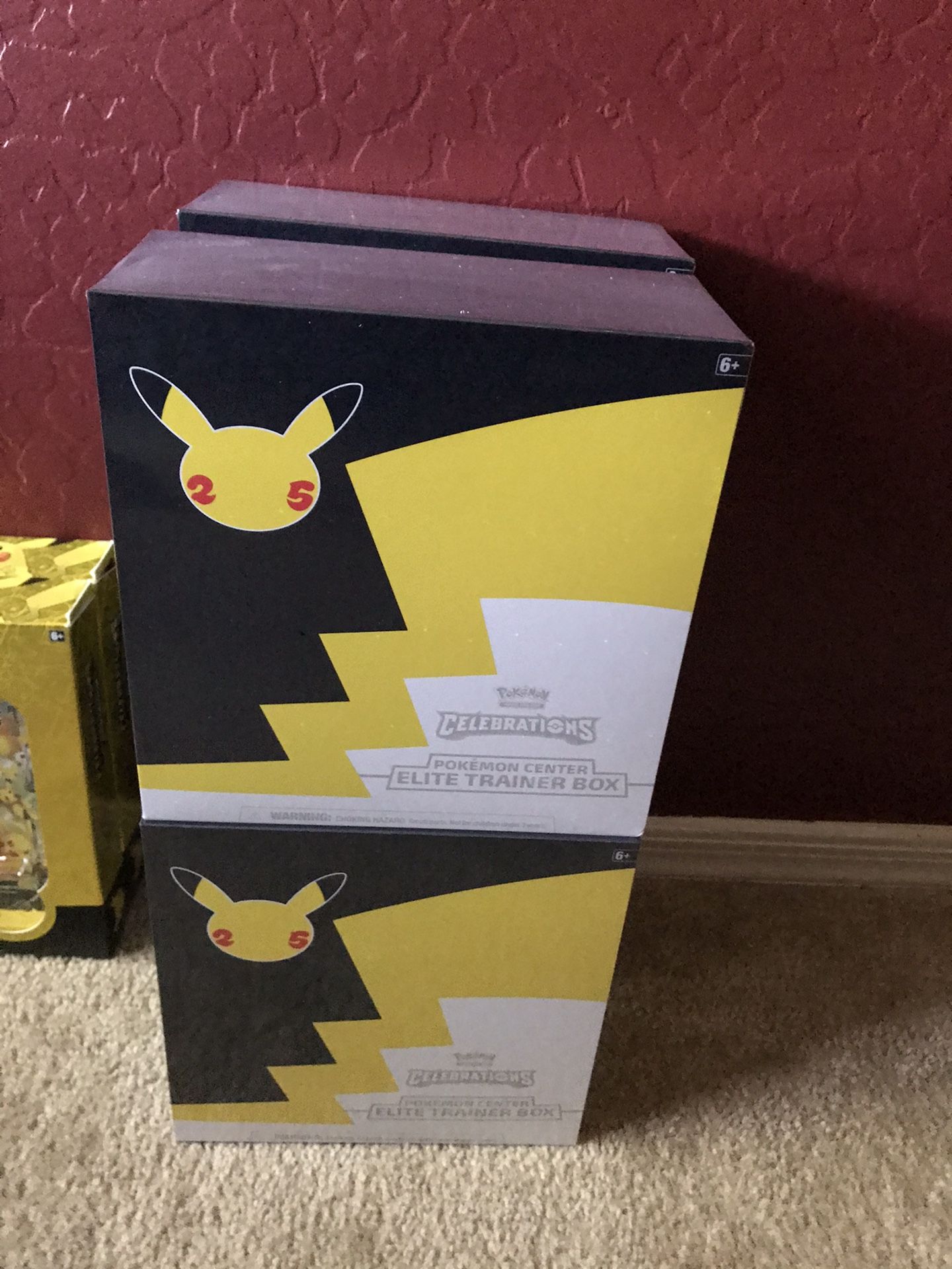 Pokémon  Center Celebrations 25th Anniversary ETB’s / Pikachu V box  
