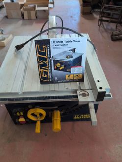 10 inch Table Saw. 11 Amp Motor. Barely used. Manual included.