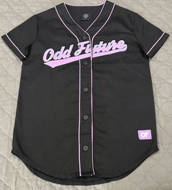 Odd Future Baseball Jersey Black Pink