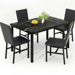 MARBLE LOOKING DINING TABLE
