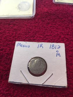 1812 1 real Mexico coin original