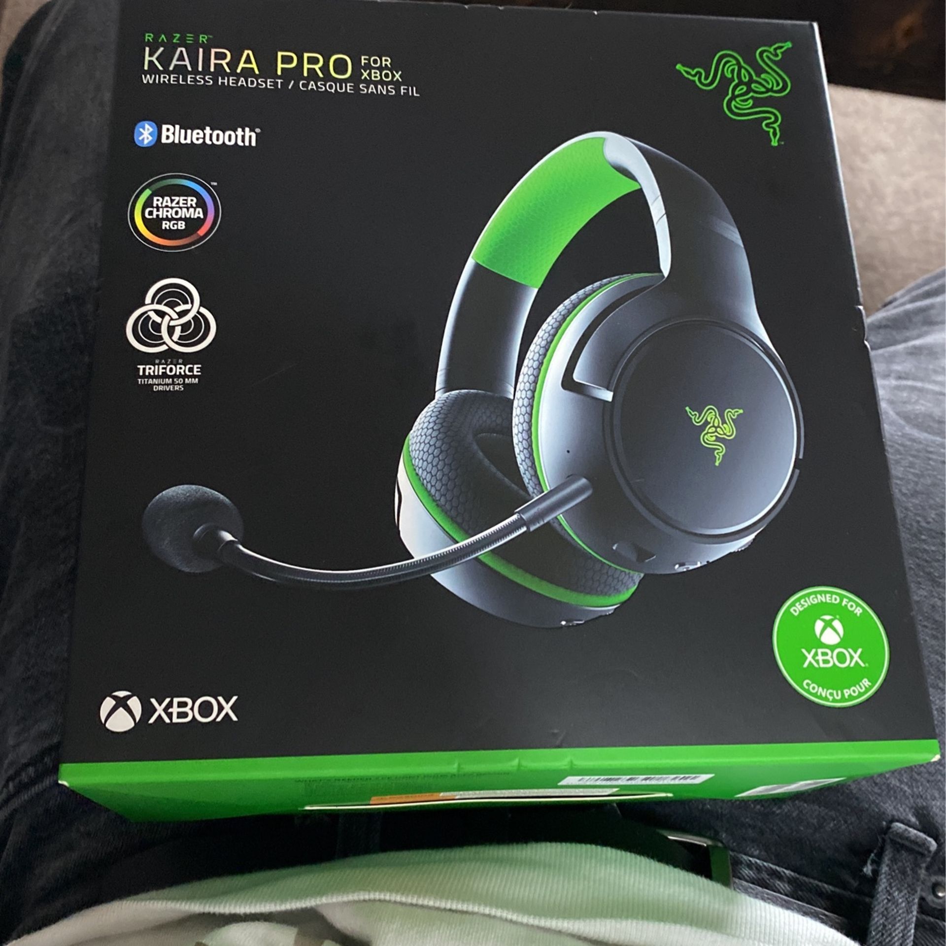 RAZER KAIRA PRO Wireless Headset For XBOX X|S/ONE TriForce Titanium 50mm Drivers