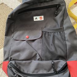 Gray with Red Backpack -Adidas-Lego 