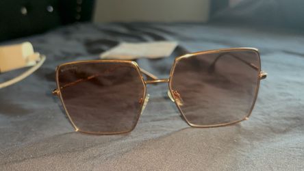 Burberry Sunglasses Rose Gold + Brown Gradient Lenses - Authentic