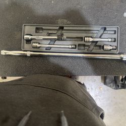 Snap On Extension 3 Peace, Duralast Breaker Bar And One Locking Pittsburgh Extension 