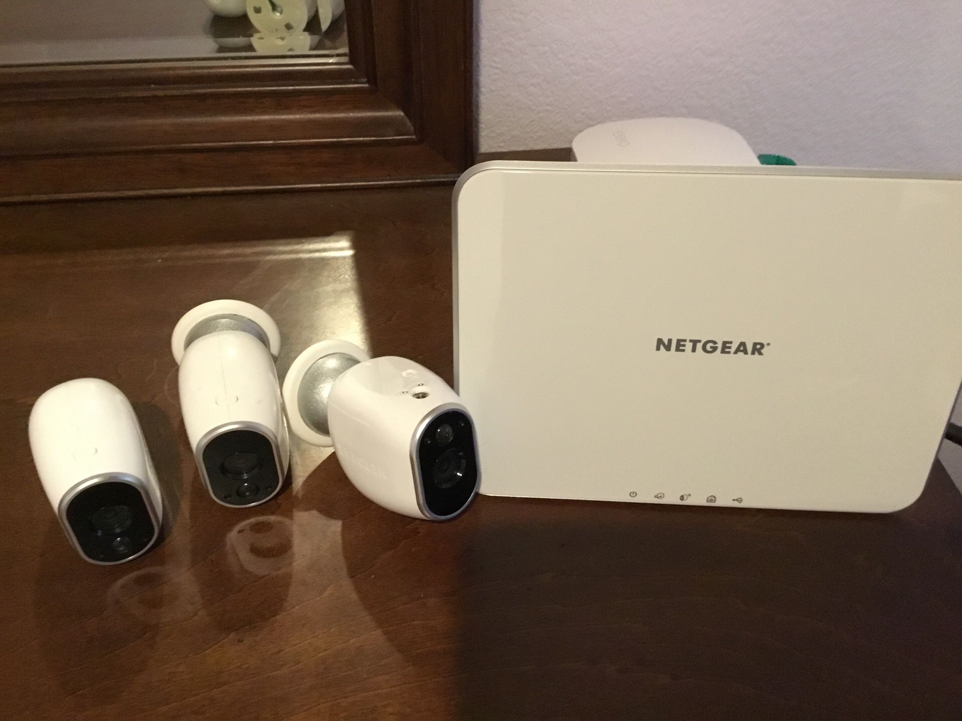 Arlo netgear security camera with base unit. Rarely used
