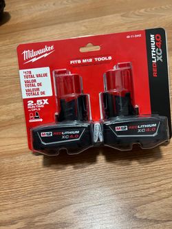 Milwaukee batteries M12