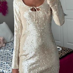Wild Fable Women's Sequin Long Sleeve dress Size S. 