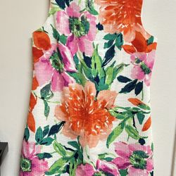 Jessica Howard- NWOT Women’s Size 8p Vibrant Floral Sleeveless Sheath Dress