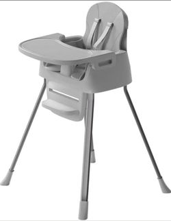 CheerKid Portable Baby Highchair, gray