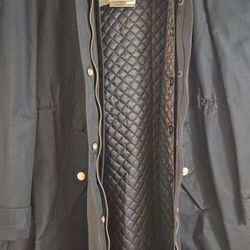BRAND NEW - Burberry Harlington Parka Coat - Black - Sz 10 US