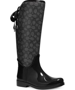 Coach rain boots