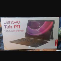 NEW Lenovo Tab P11 W/Keyboard Pack ($90 Value), 11.5" LCD; Front 8 MP & Rear 13 MP Camera; 4 GB Memory, 128 GB Storage; Keyboard & Pen INCLUDED