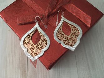 Silver & Gold Filigree Earrings