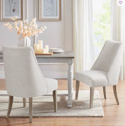 Martha Stewart Upholstered Dining Chairs (Set of 2) – Brand New