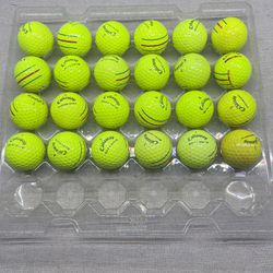 Yellow Triple Track Golf Balls Each Dozen For $10