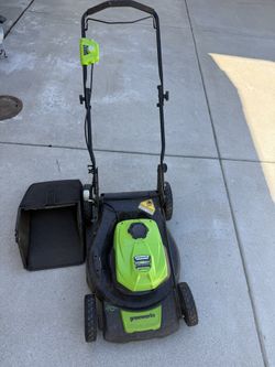 Green Works 20 Inch Electric Lawn Mowe