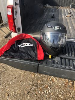Motorcycle helmets, jacket and backpack