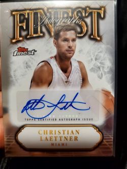 Topps Finest Christian Laettner Certified Autograph Card