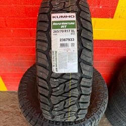 265/70/17 Kumho Road Venture RT New Tires