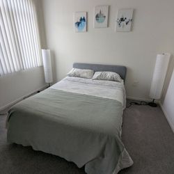 Full Size IKEA Bed Frame/Mattress/Topper