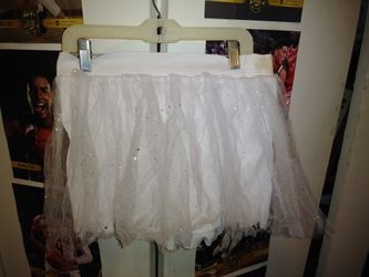 White Sparkly Tutu Skirt