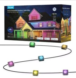 Govee Permanent Outdoor Lights elite 100ft

Festive RGBIC Lighting
Enhanced White Lighting
Outdoor Durability
Simple Installation
Smart App & Voice Co