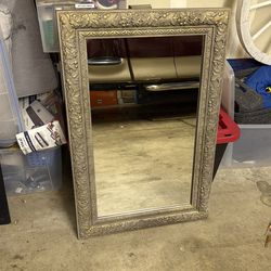 Large Ornate Gold Framed Mirror – Vintage Style