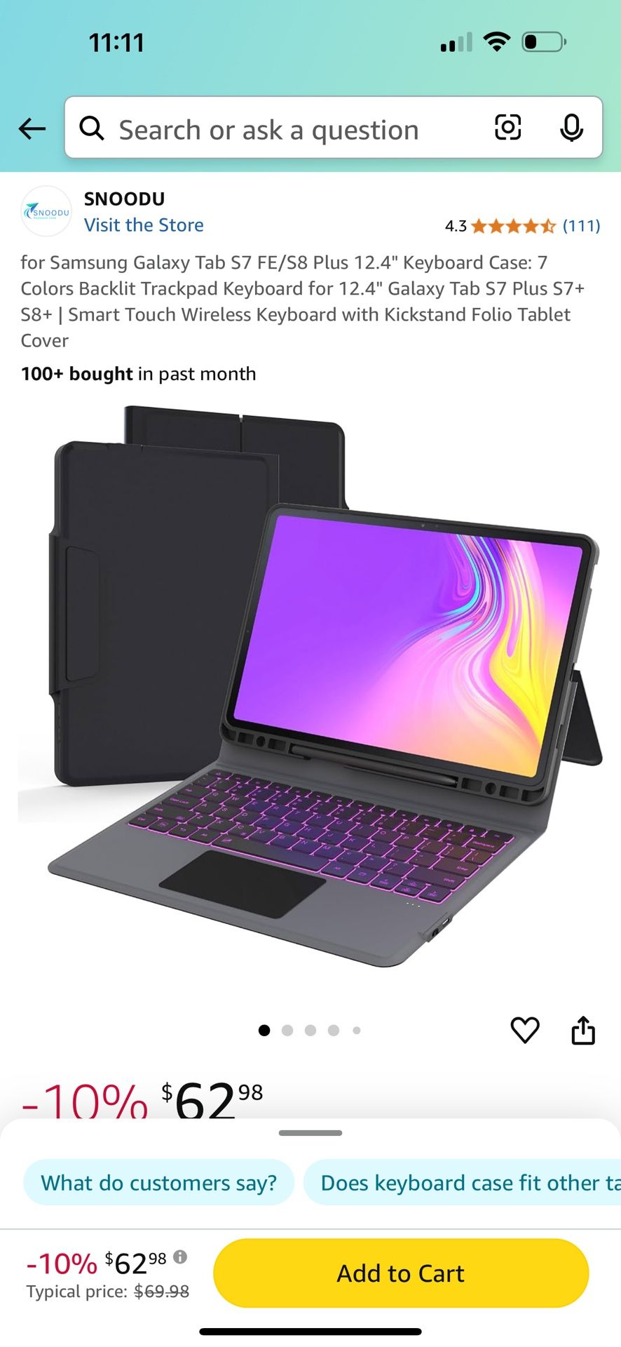 Samsung Galaxy Keyboard Cover