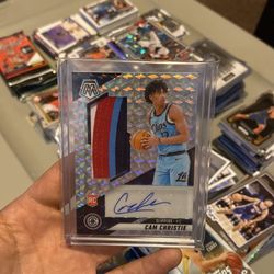 Cam Christie Mosaic Mosaic Basketball RPA Auto Prizm 2024-25 No. RJA-CHR