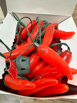 Red Chili Peppers string lights 50 bulbs