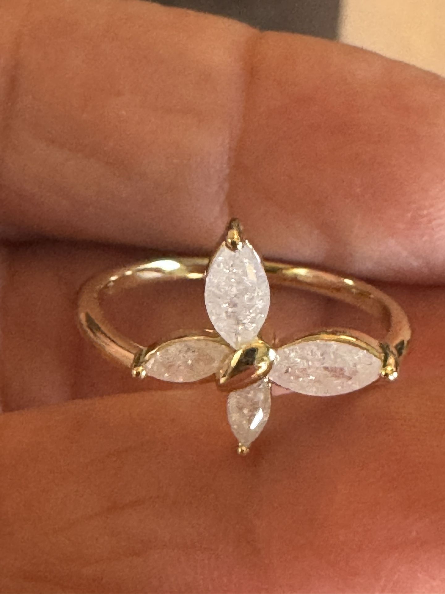 14k gold plated ring size 9