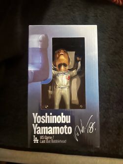 Yamamoto Game 7 Last Out Bobblehead