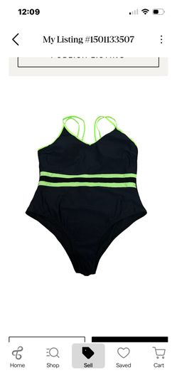 Padded Black One-Piece Swimsuit