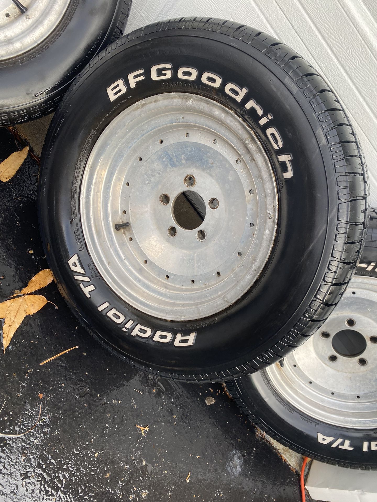 Set Of 4 BF Goodrich Tires 15” Unilug Aluminum Wheels ROLLERS for Sale