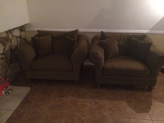 2 Brown couches, normal wear $150 obo for both
