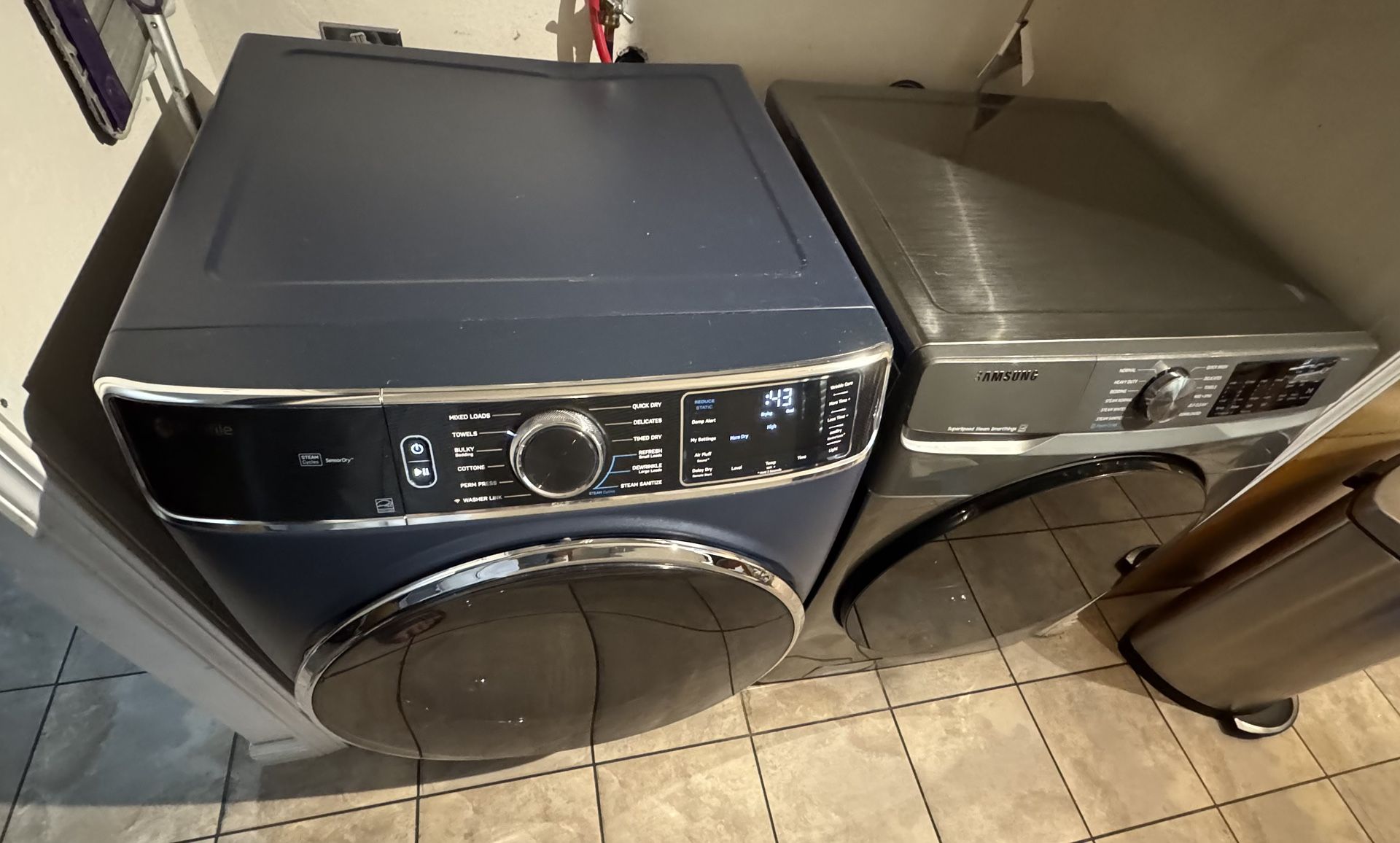 GE Profile Dryer + Samsung Platinum Washer Set – Excellent Condition w/ Warranty!