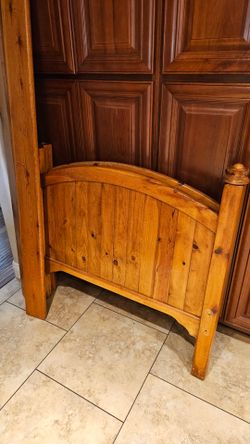 Solid wood bunk bed set