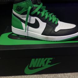 Air Jordan 1 High Top Lucky Green