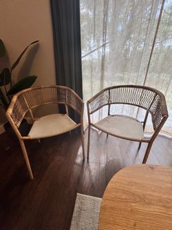 BOHO Inspired Wicker Lounge Chairs