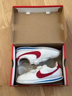 Nike Cortez Kids Sneakers White Red Blue