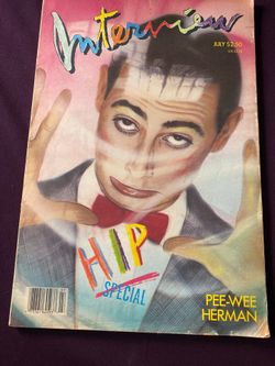 Interview magazine, Pee-wee Herman vintage