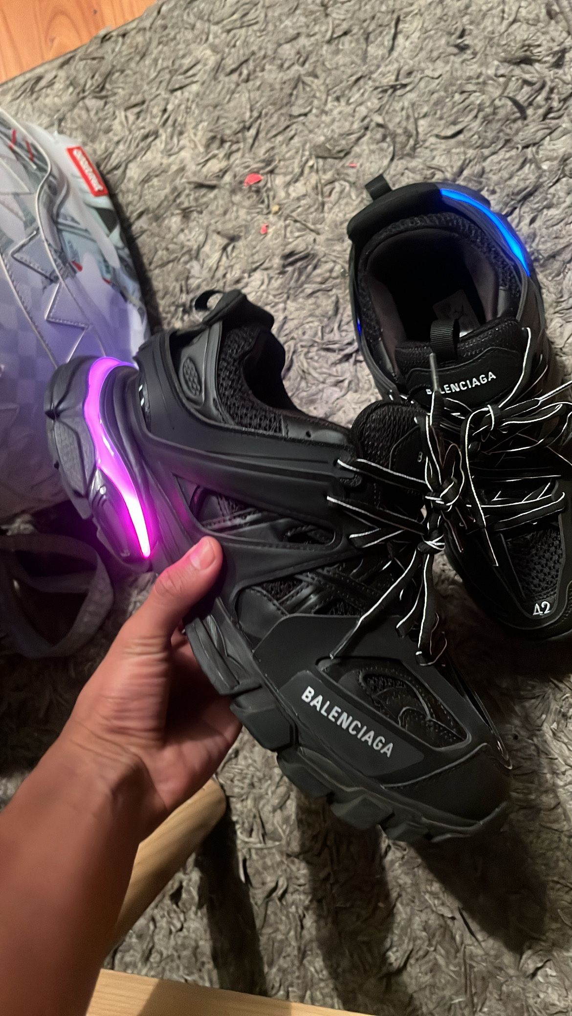 Balenciaga track leds new size 9