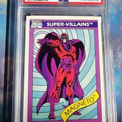 1990 Marvel Universe Magneto PSA GRADING MINT 9
