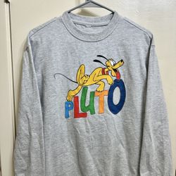 Disney Parks Pluto Pullover Sweatshirt Size Small
